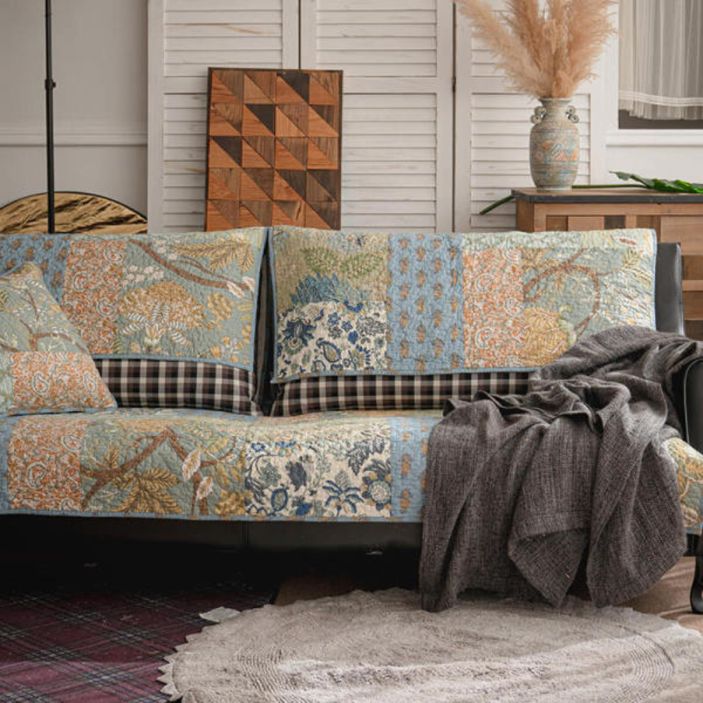 Luxurious Fabric Couch Slipcover