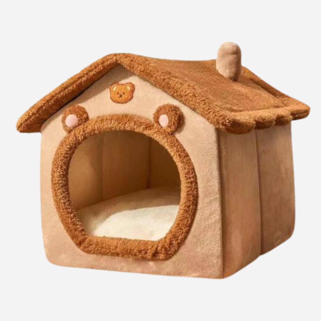Fun Bear Cozy Pet House Bed