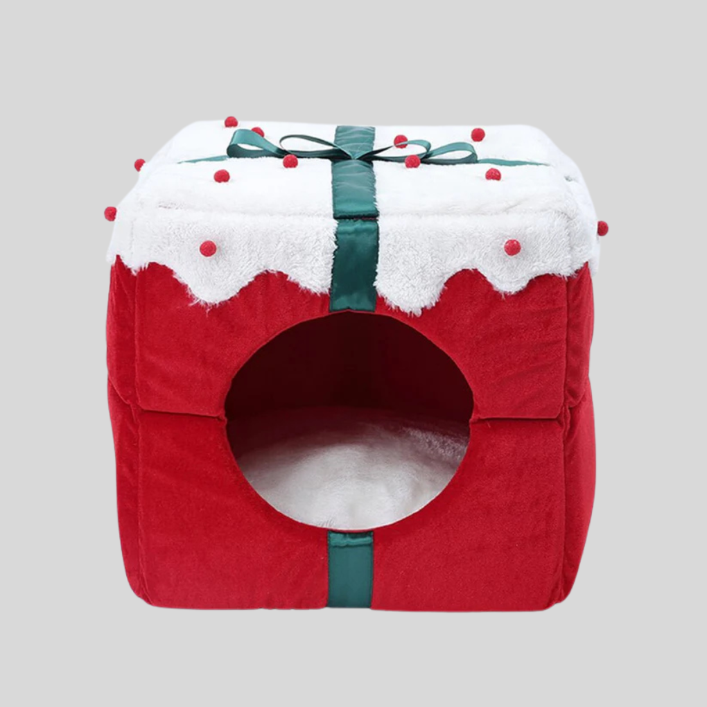 Cozy Holiday Pet Bed House