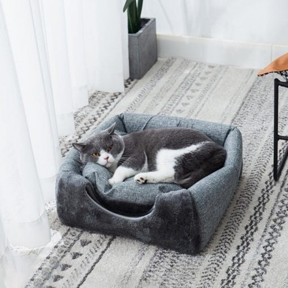 Soft Cat Bed House with Hideaway