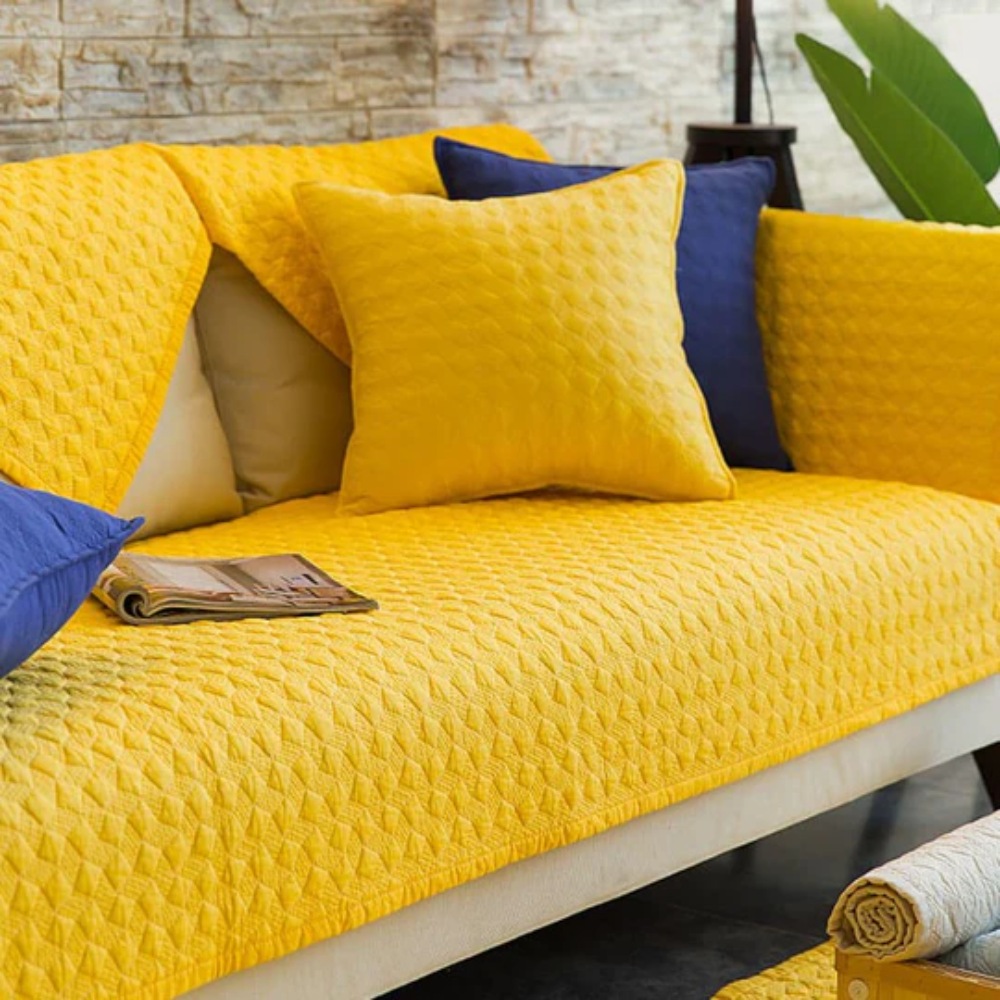 Faux Leather Sofa Slipcover