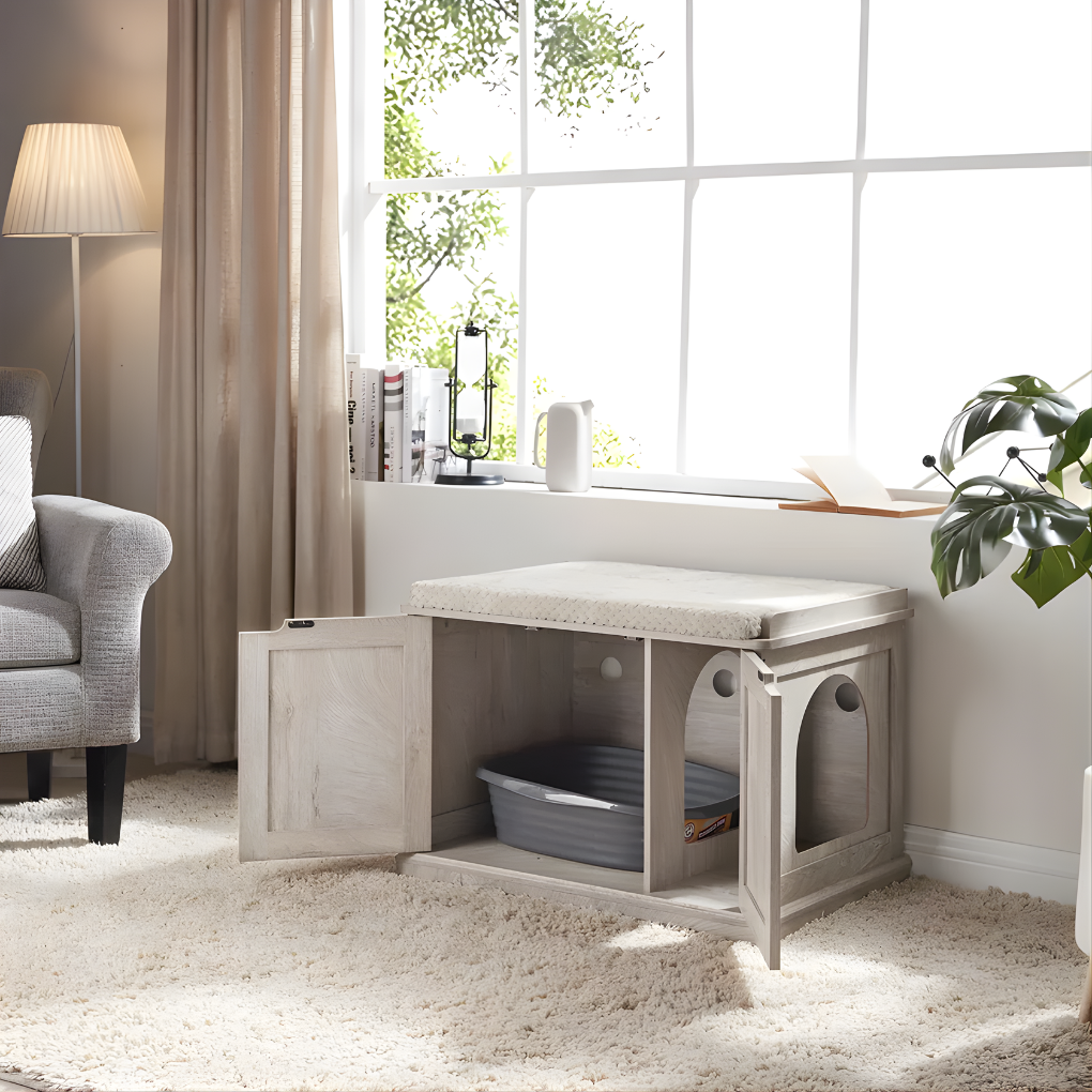 Hidden Cat Litter Box Cabinet