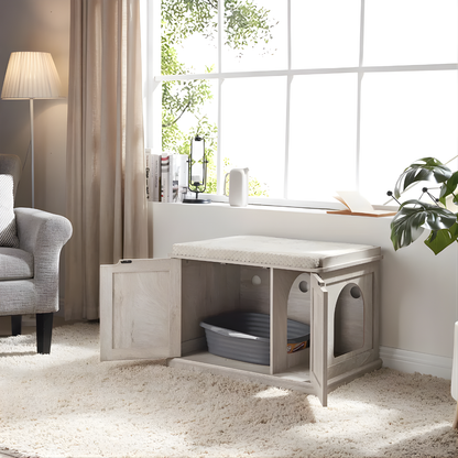 Hidden Cat Litter Box Cabinet