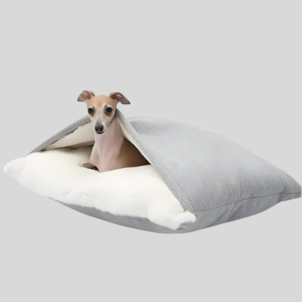 Plush Dog Bedding – Soft Pet Sleeping Bag