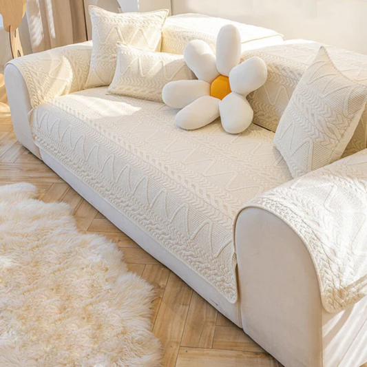 Faux Leather Sofa Slipcover