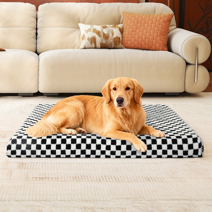Comfortable Pet Bed Supportive Foam Square Mattress