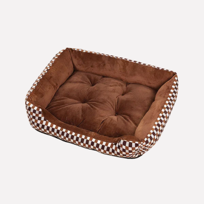Orthopedic Plush Dog Bed – Comfortable Supportive Pet Mattress