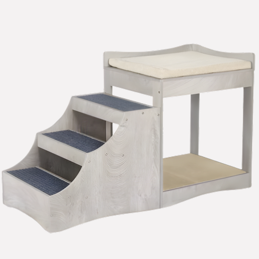Cozy Pet Bed with Easy Access Step