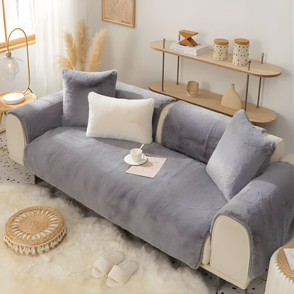 Soft Velvet Couch Slipcover