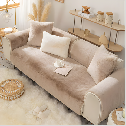 Soft Velvet Couch Slipcover
