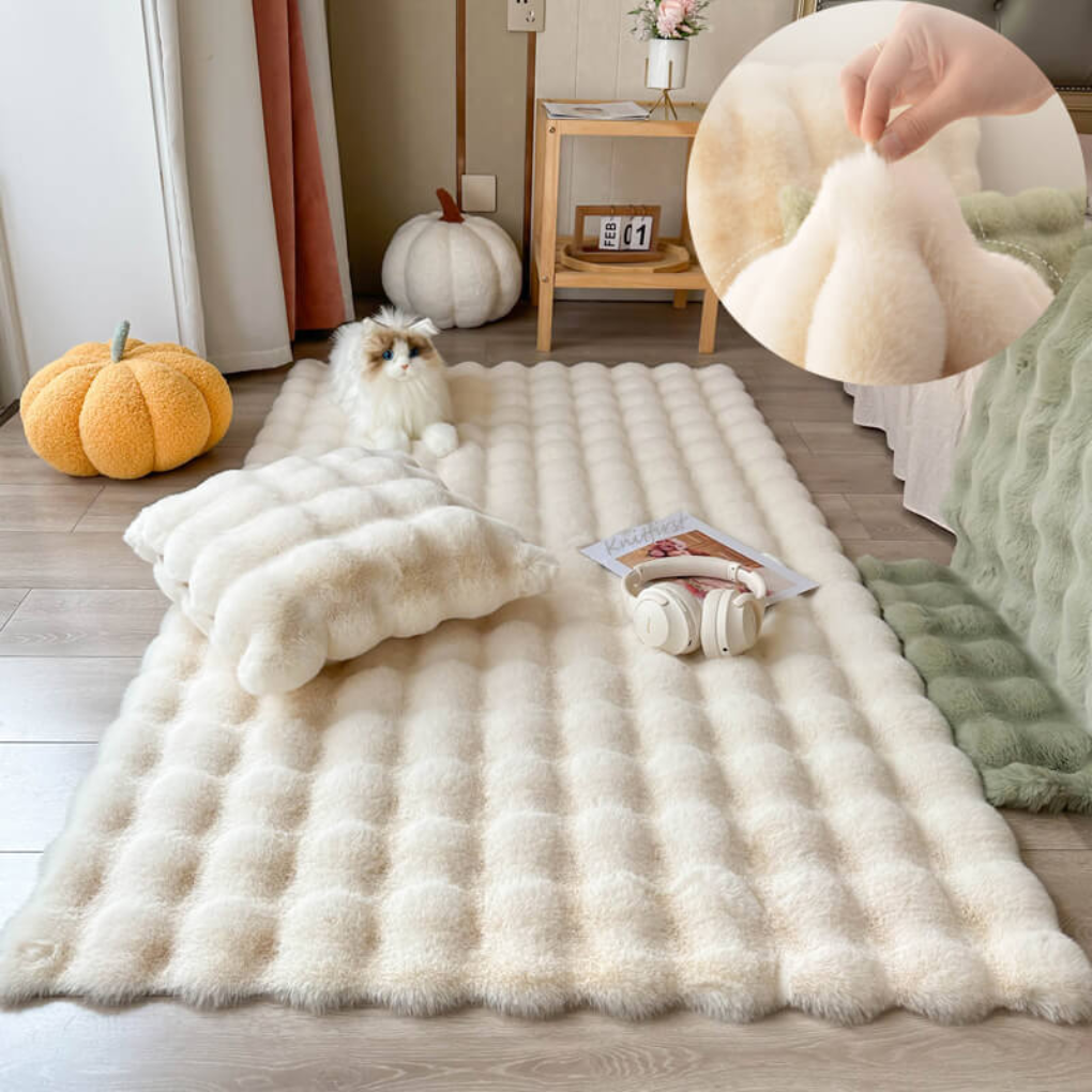 Plush Big Sheepskin Style Floor Rug