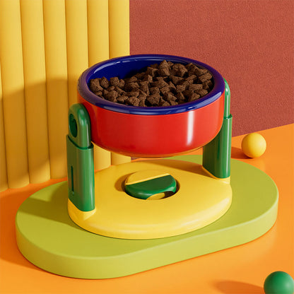 Elevated Pet Feeder with Non Slip Adjustable Base