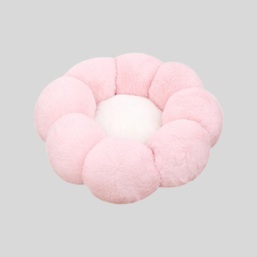 Soft Floral Cat Bed