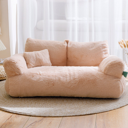 Plush Cat Bed – Comfortable Pet Sofa for Kitty