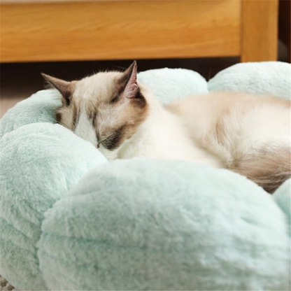 Soft Floral Cat Bed