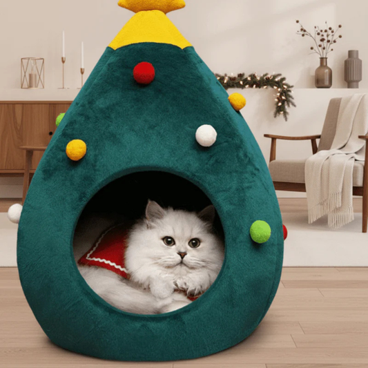 Festive Holiday Pet Bed