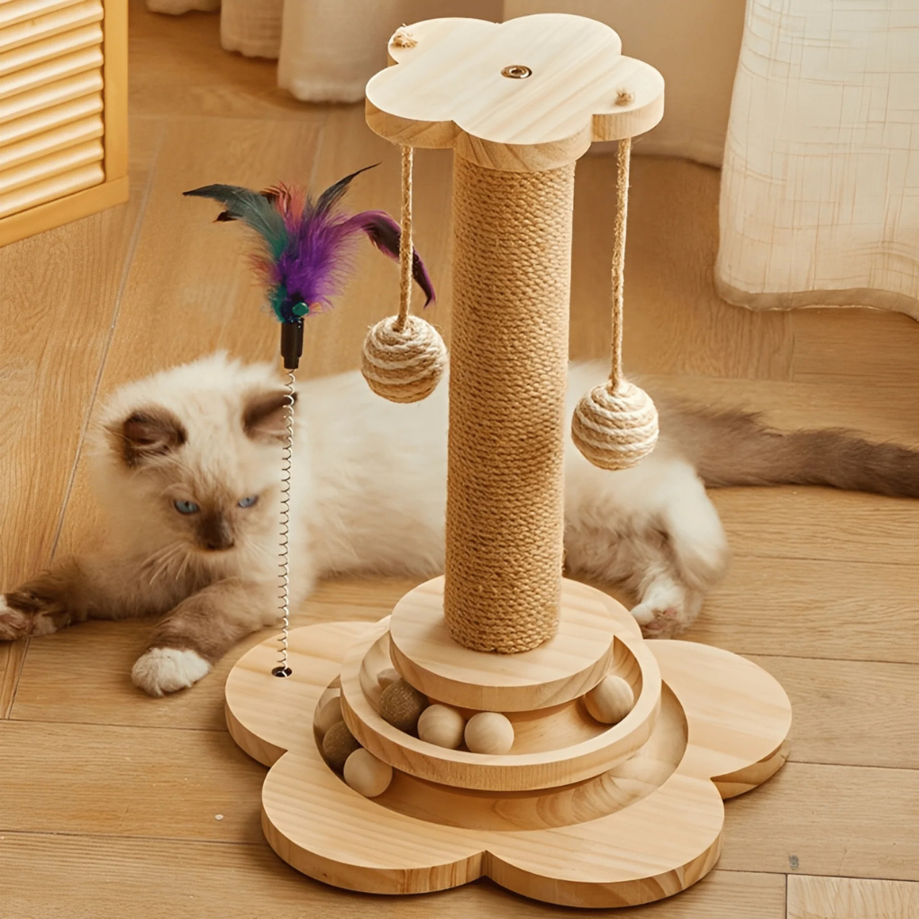 Natural Fiber Cat Scratcher Tower