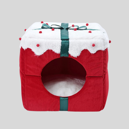 Cozy Holiday Pet Bed House
