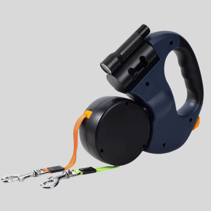 Easy Walk Double Dog Leash with LED Light