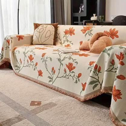 Classic Floral Soft Sofa Slipcover