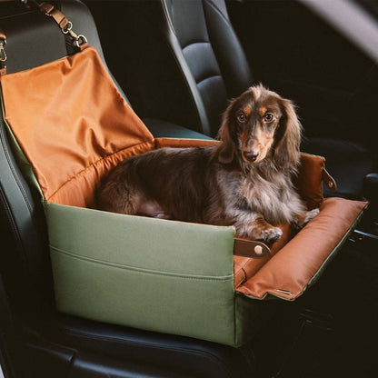 Premium Fake Leather Pet Car Booster Seat Cushion