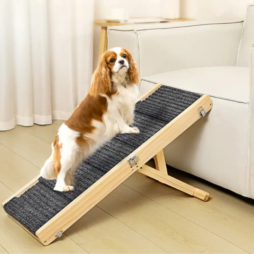 Portable Pet Wooden Step Ramp