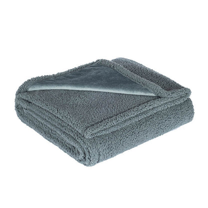 Warm Cozy Fleece Lined Dog Throw Blanket