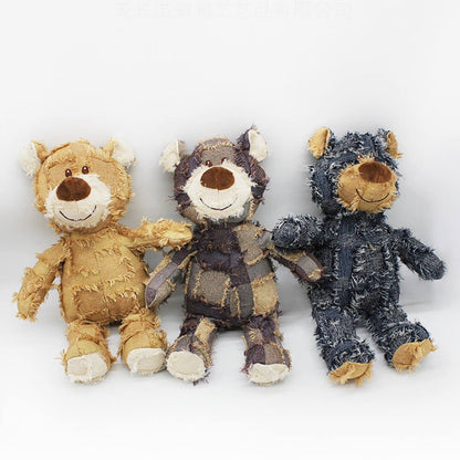 Tough Blue Teddy Dog Toy