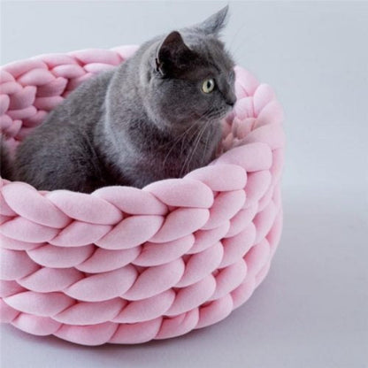 Soft Plush Pet Bed - Comfortable Breathable Dog Bed