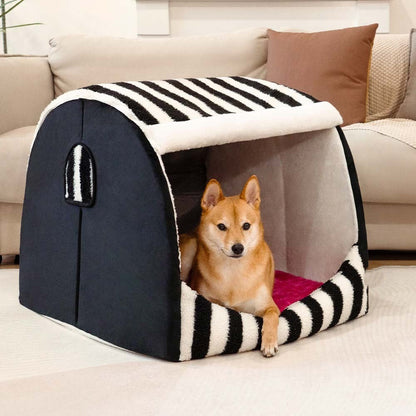 Comfortable Patterned Supportive Pet Bed
