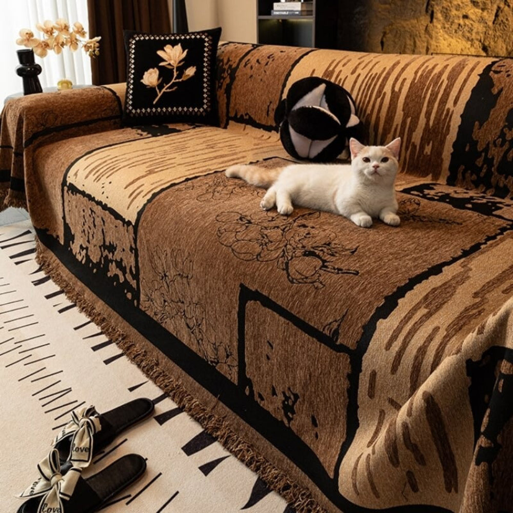 Soft Fleece Furniture Cover Sofa Throw Blanket