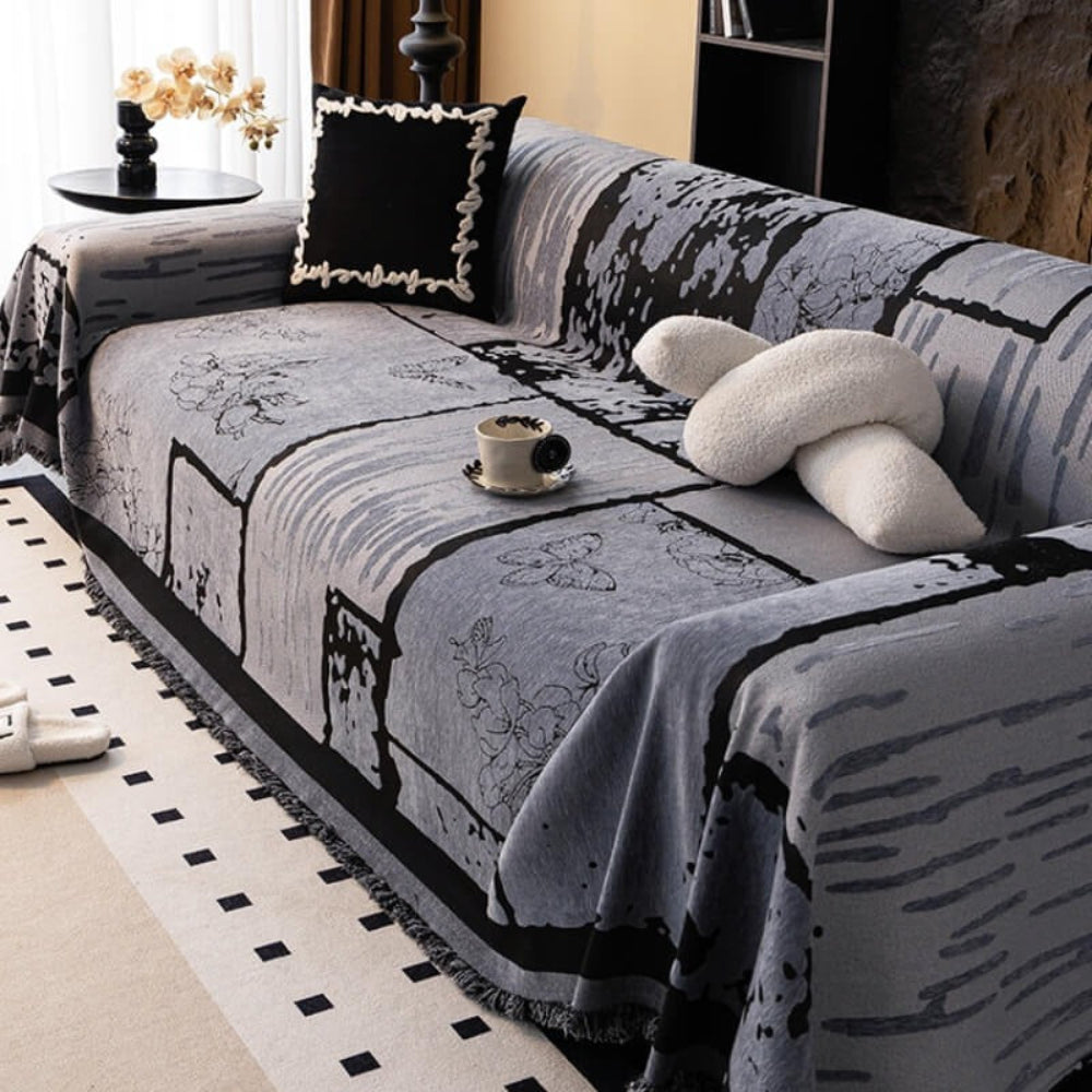 Soft Fleece Furniture Cover Sofa Throw Blanket