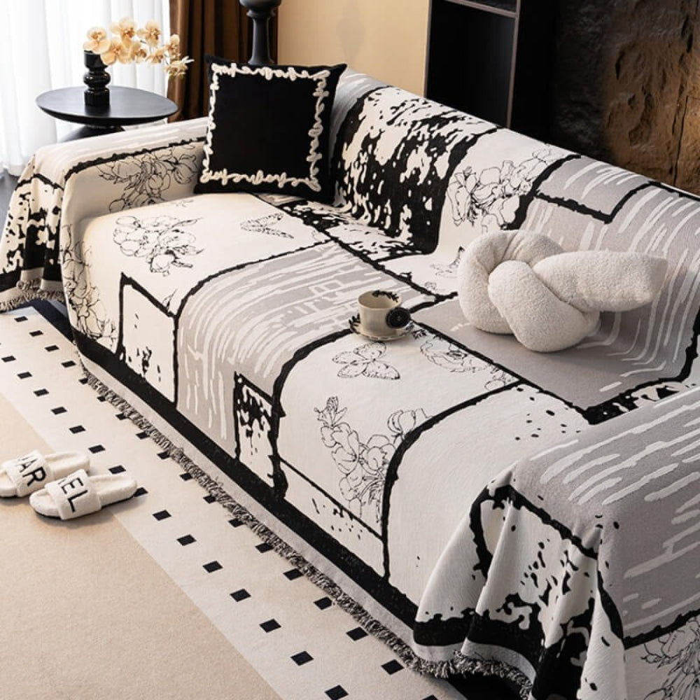 Soft Fleece Furniture Cover Sofa Throw Blanket