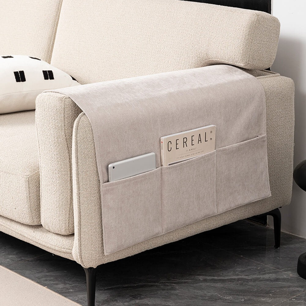 Soft Sofa Arm Protector with Storage Pocket