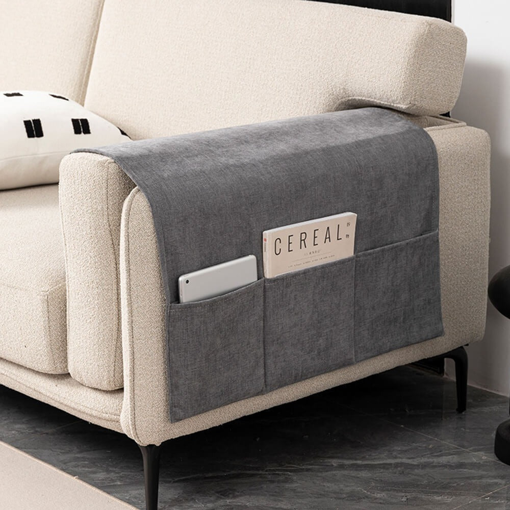 Soft Sofa Arm Protector with Storage Pocket