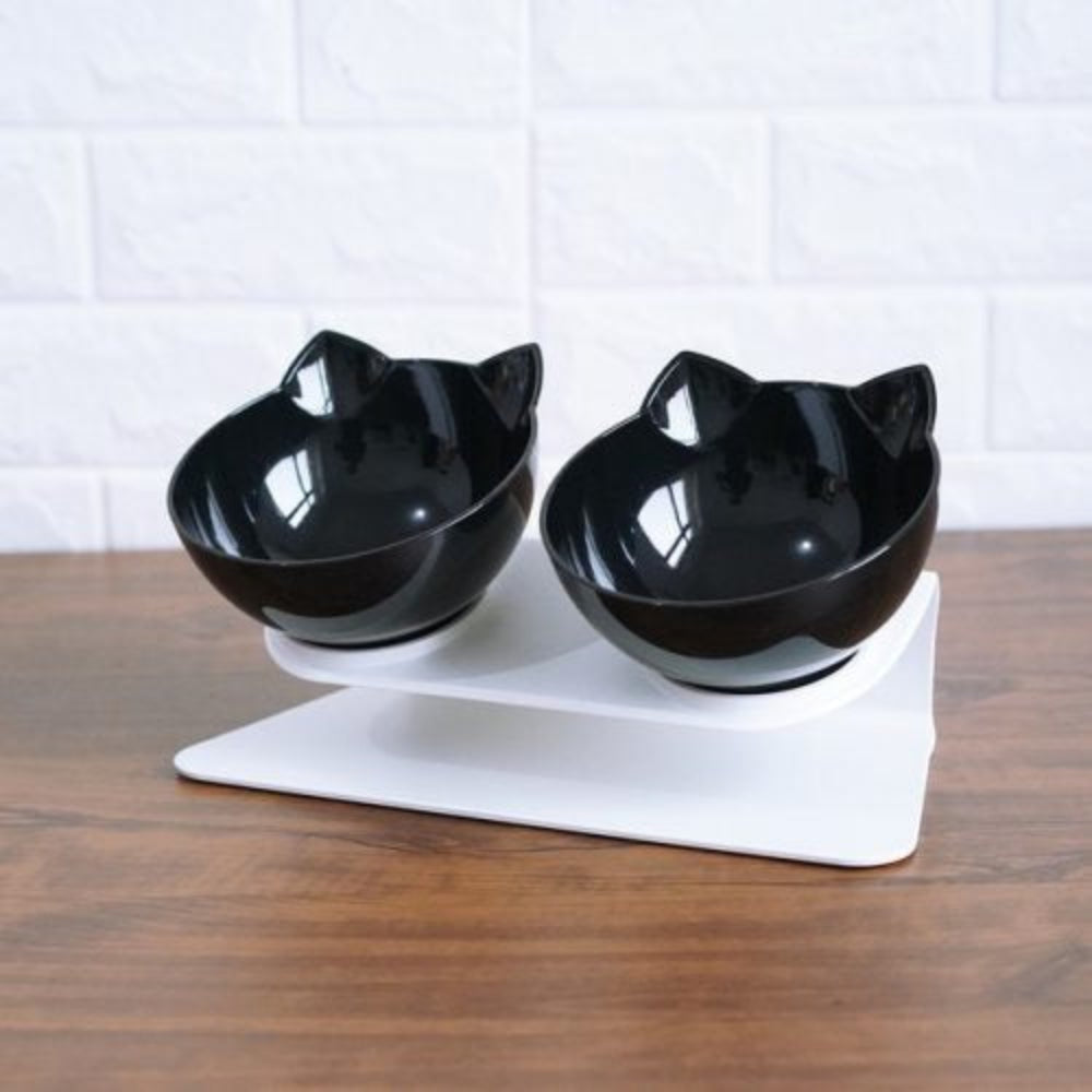Elevated Easy Clean Cat Food Bowls