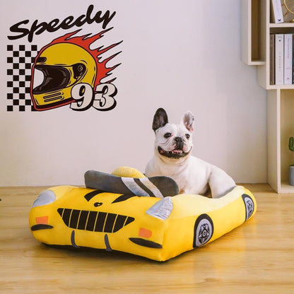 Comfy Folding Sports Car Pet Bed