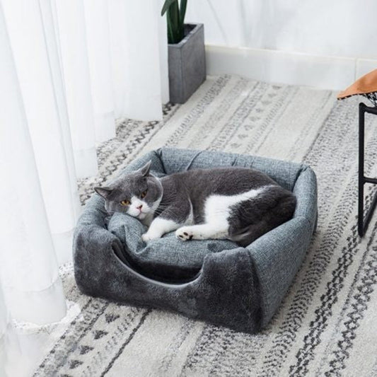Soft Cat Bed House with Hideaway