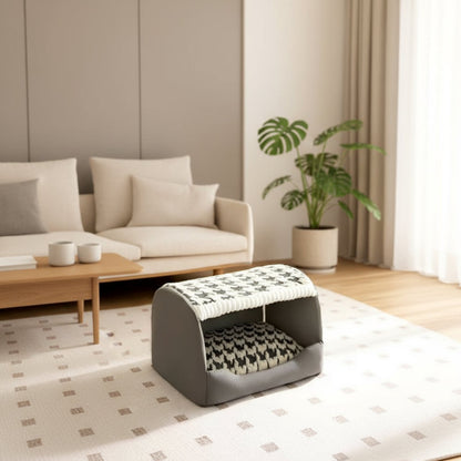 Plush Covered Dog Bed - Soft & Secure Pet Bed