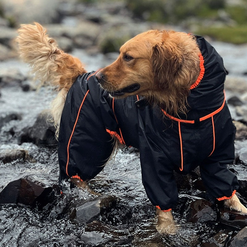 Breathable Water Resistant Dog Rain Jacket