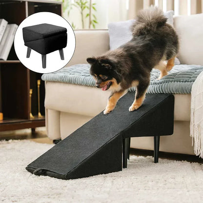 Folding Pet Wood Step Ramp Stool